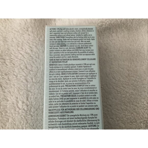 SkinCeuticals GLYCOLIC 10 RENEW OVERNIGHT 50ml / 1.7oz  Brand New Sealed Box - Picture 6 of 8